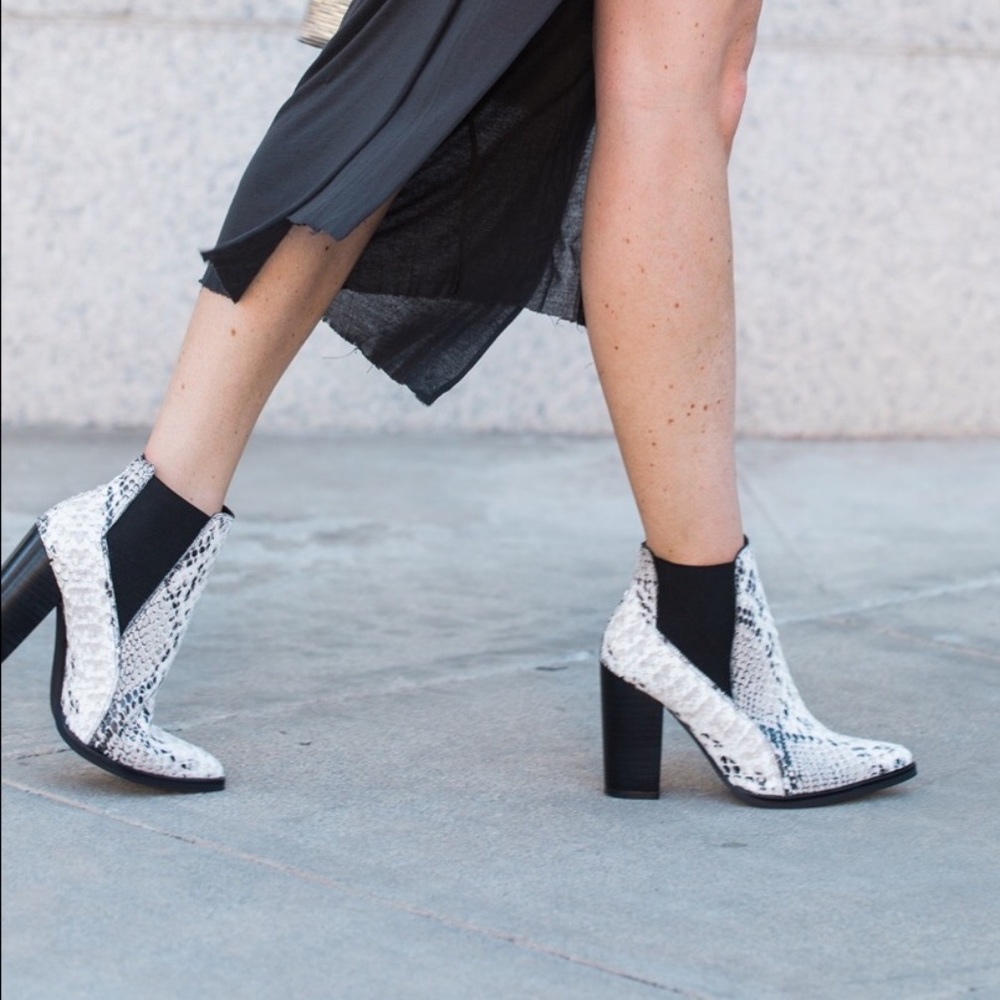 Kaanas Puebla Snake Skin Bootie